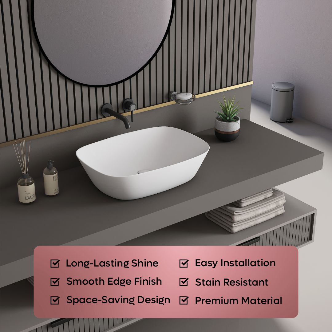 Counter Top Basin (Titanium)