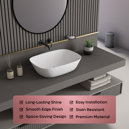 Counter Top Basin (Titanium)