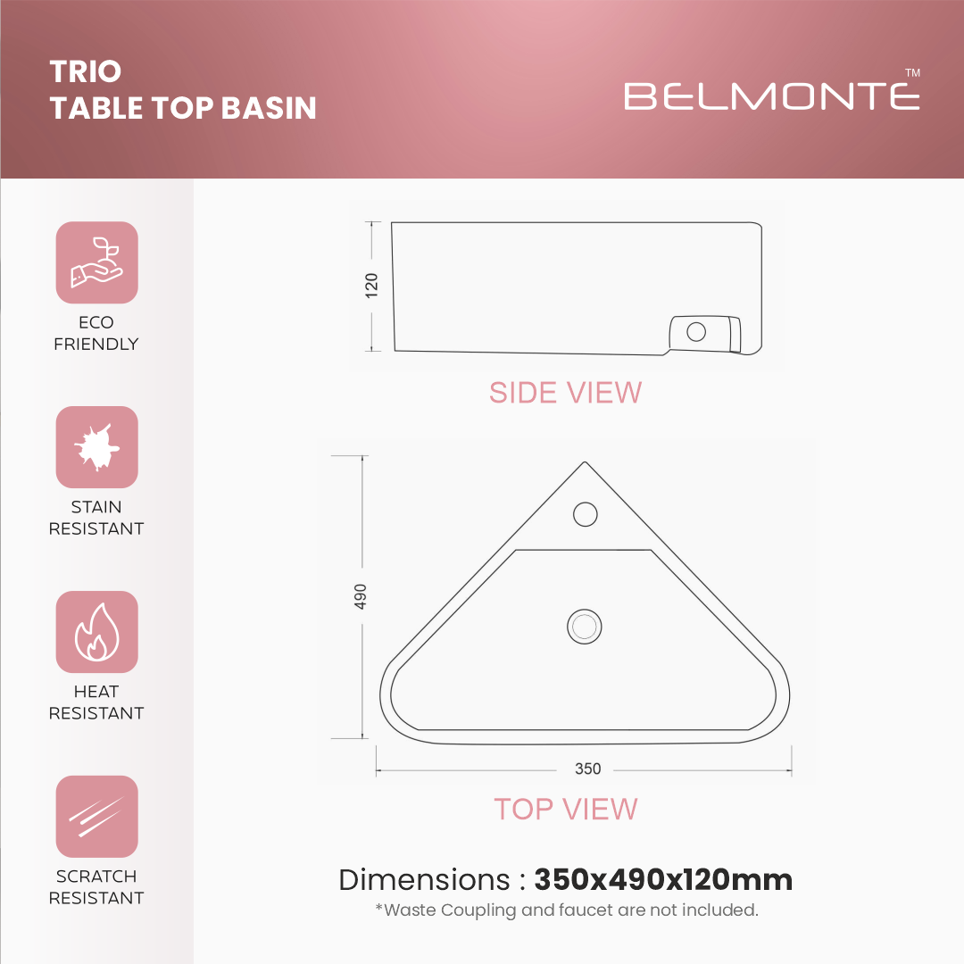 Counter Top Basin (Trio)