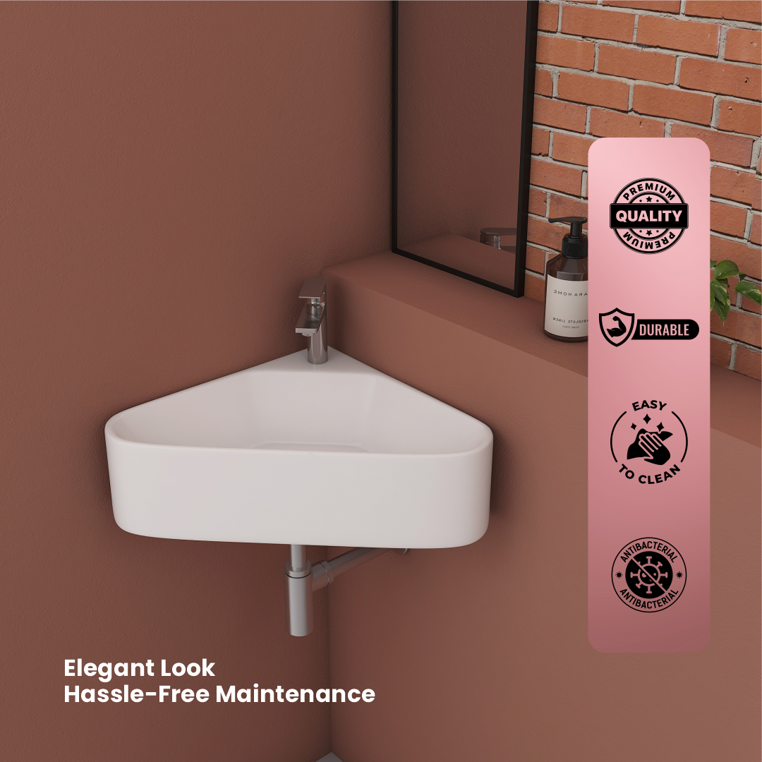 Ceramic Corner Basin (Trio)