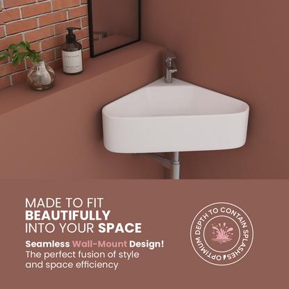 Ceramic Corner Basin (Trio)