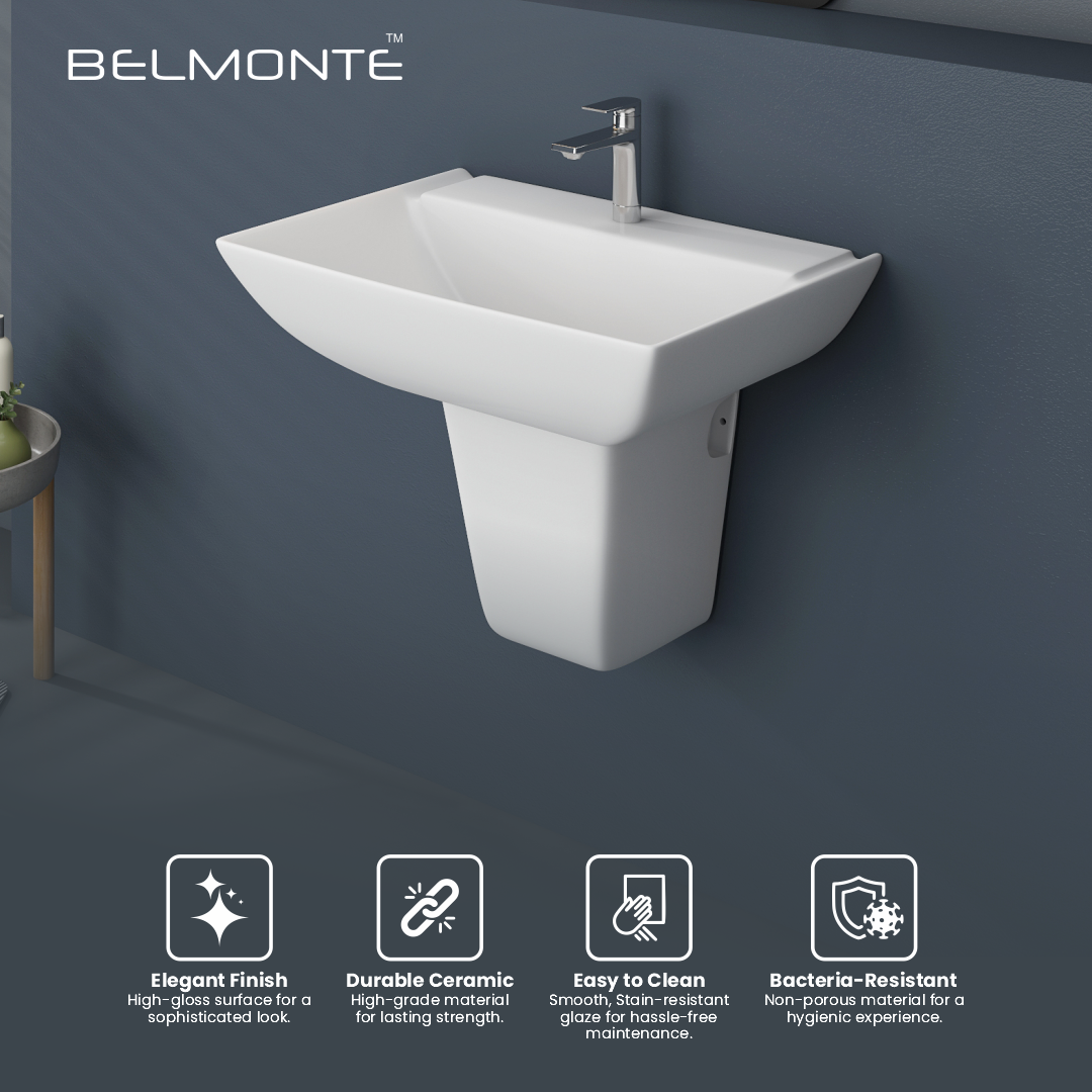 Wash Basin Half Pedestal Set (Volvo)