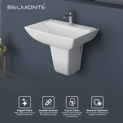 Wash Basin Half Pedestal Set (Volvo)