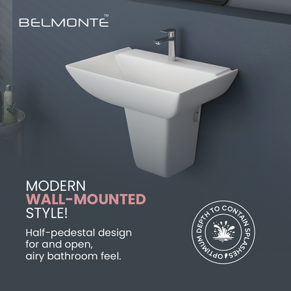 Wash Basin Half Pedestal Set (Volvo)