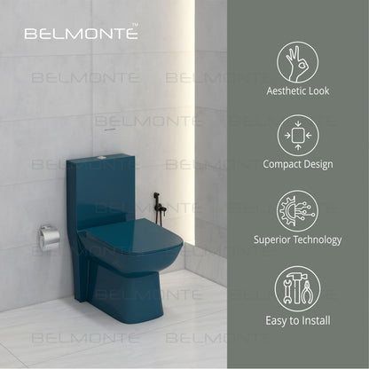 Designer One Piece Water Closet (Athos OP Royal Blue)