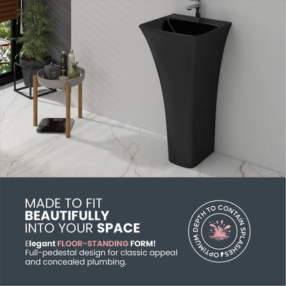 Black Free Stand Basin (Battle Op Wb)