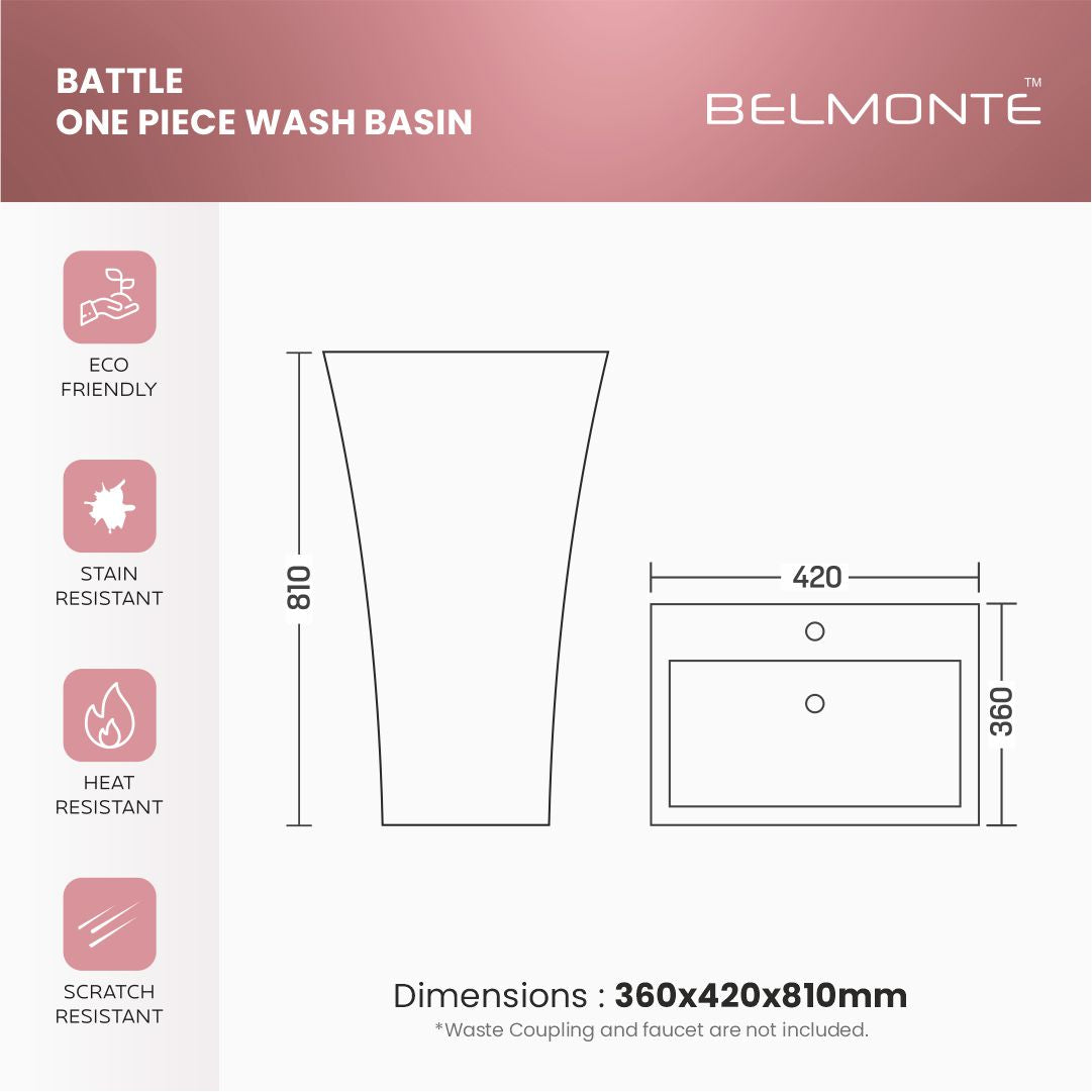 Designer One Piece Basin (Battle OP WB Royal Blue)