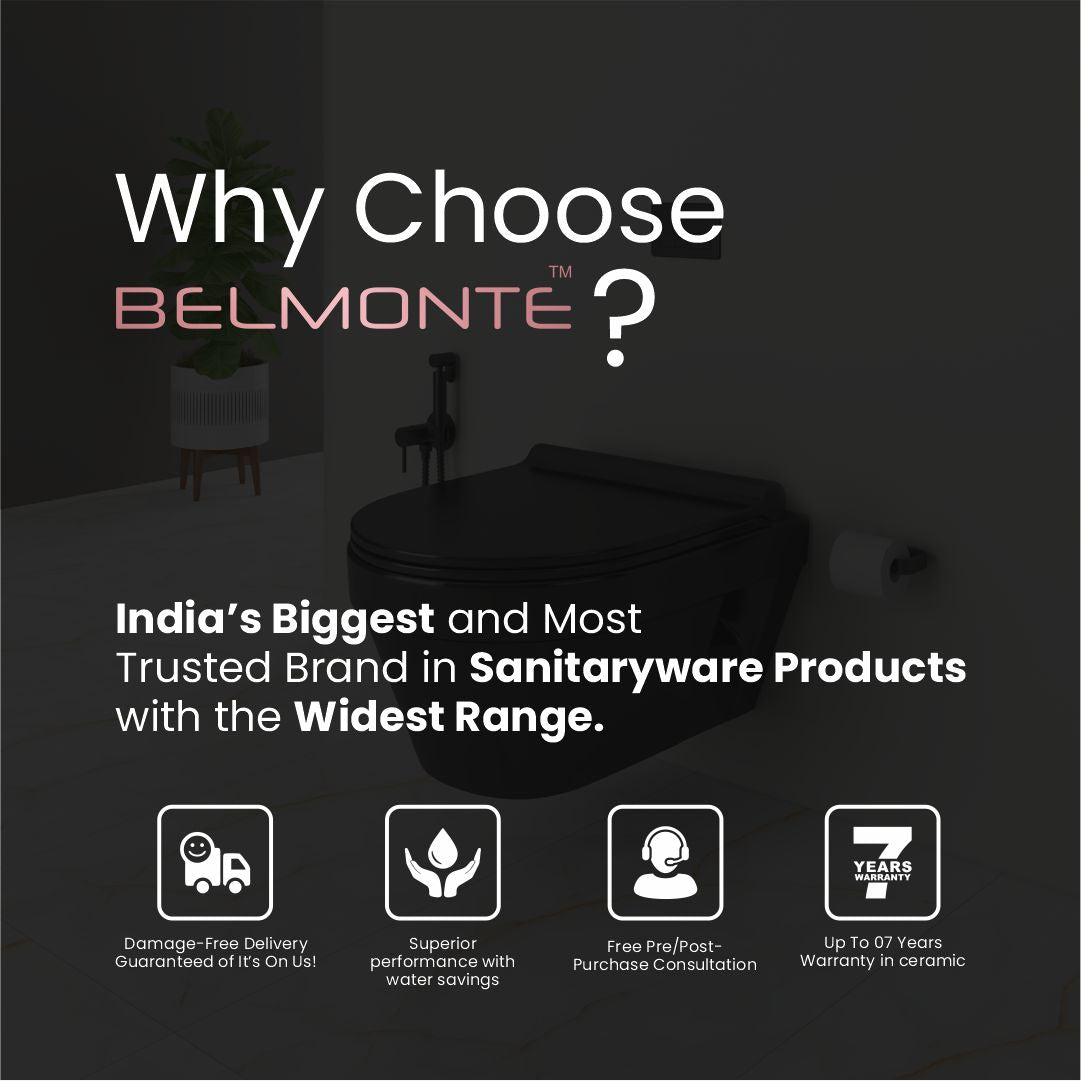 Black Wall Hung Toilet (Retro Wh)