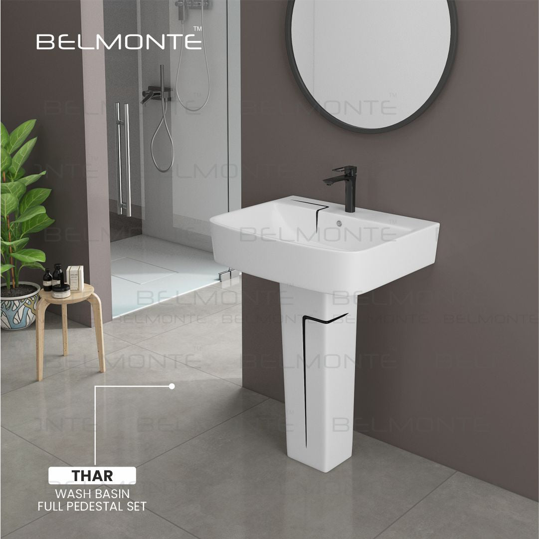 Designer Basin Pedestal Set (Thar Set 18)